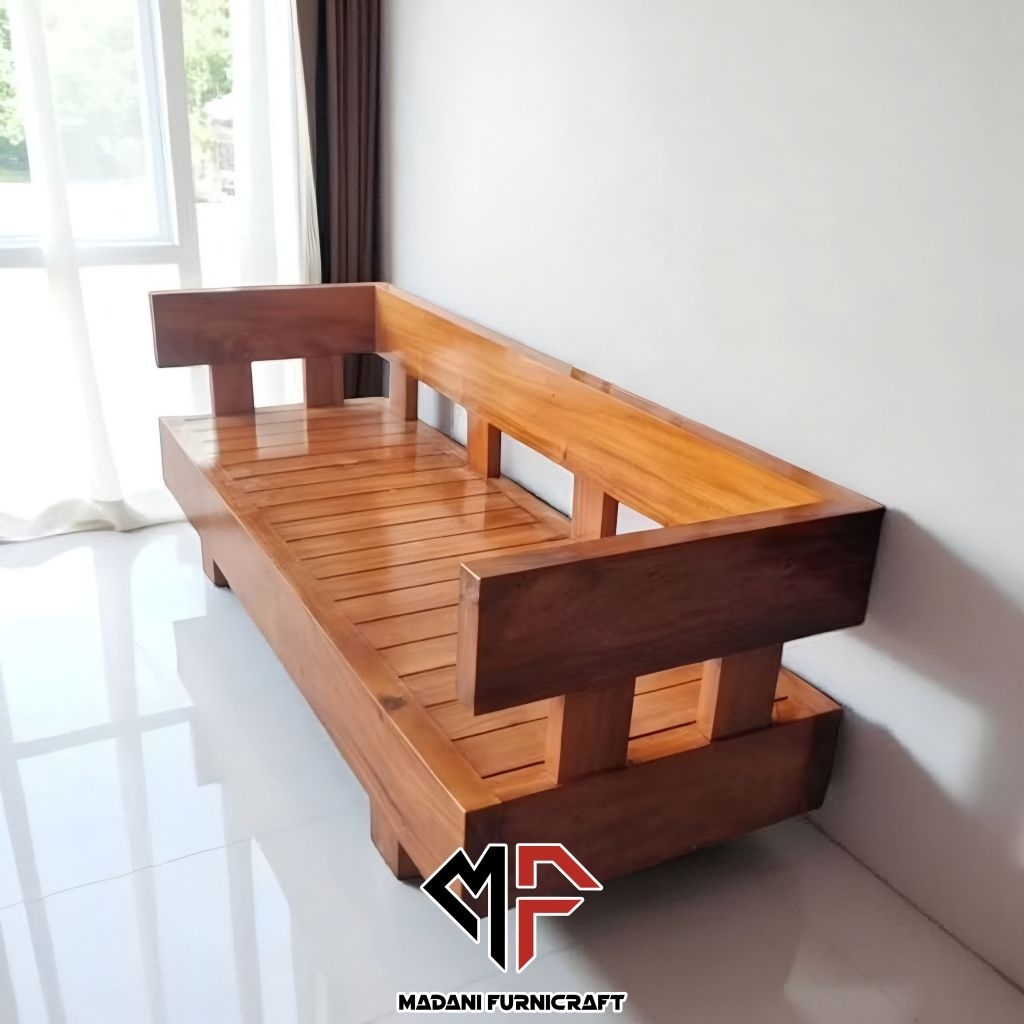 BANGKU BALE BALE BANGKU TERAS KAYU TREMBESI