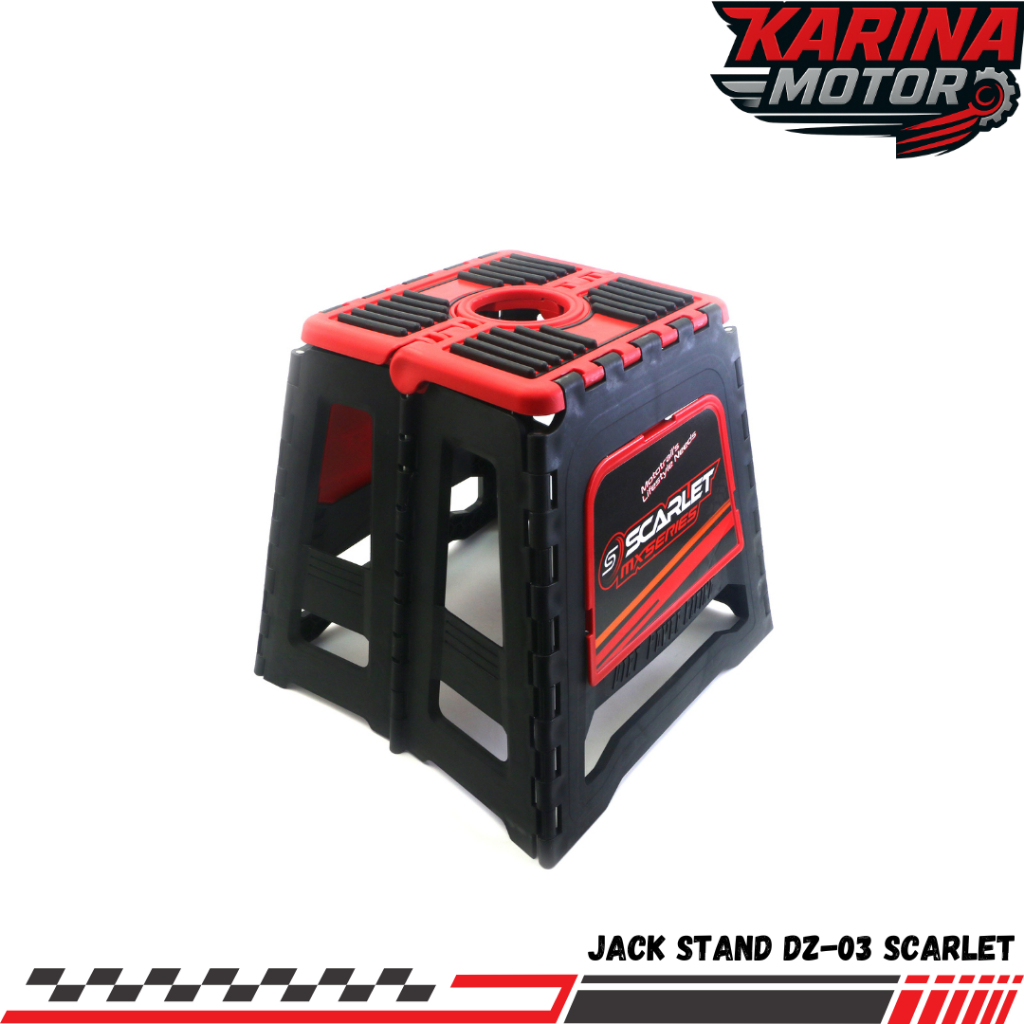 jackstand Paddock  scarlet racing dudukan motor trail dz-03