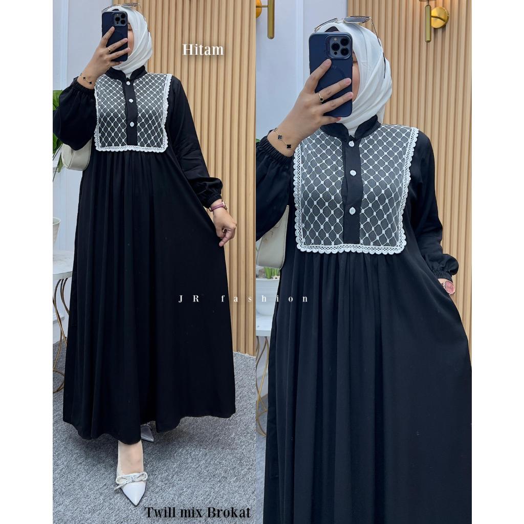 Gamis YURA MiDi Rayon Twill, YURA MIDI RAYON TWILL MIX BRUKAT