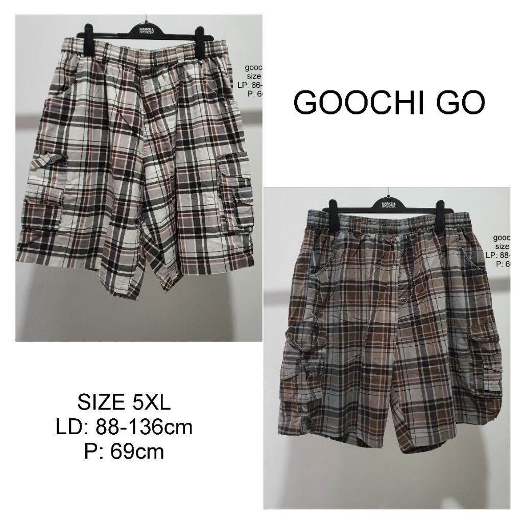 Goochi Goo Celana Pendek Jumbo 5XL Pria preloved