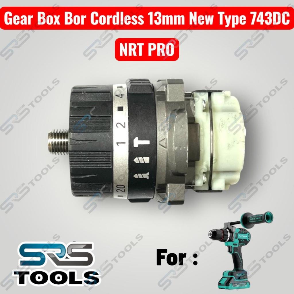 NRT PRO GearBox Mesin Bor Cordless Brushless 20V 743DC / Gear Box Bor Cas 20 V 1/2 Inch 13 mm 20 Unf