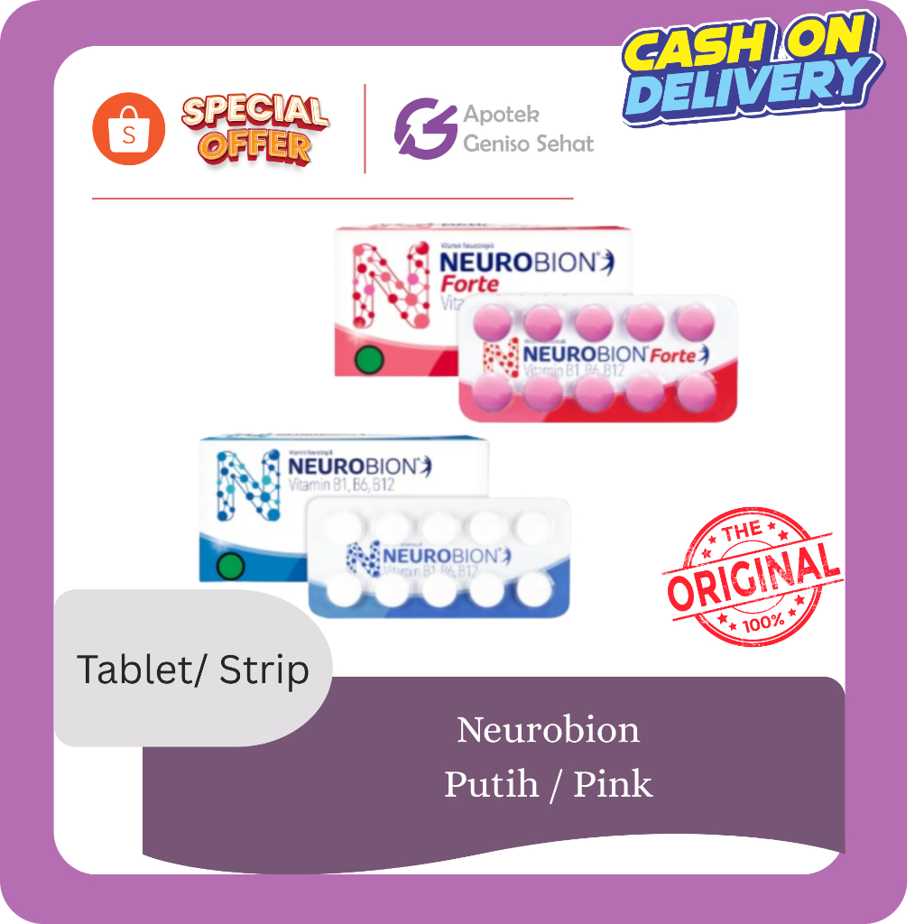 Neurobion Pink / Putih | vitamin capek | Vitamin Kebas