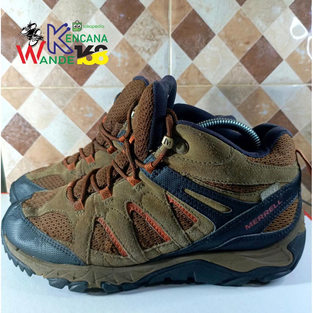 SEPATU HIKING MERRELL- COKLAT -SECOND-SIZE 42