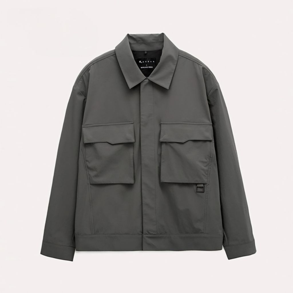 Musinsa - Vintage Jacket Boxy Hangten Big Pocket not Lafufge Dimitri Black