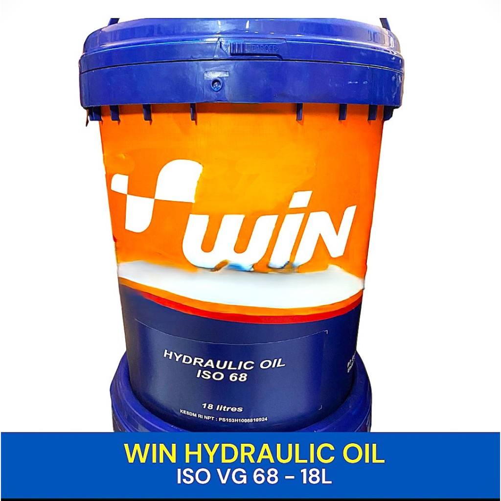 OLI WIN HYDRAULIC ISO 68 18L PAIL/Oli Hydraulic/Hidrolik 68/Turalik/Oli 10 Hidraulik ISO VG 68 Pail/