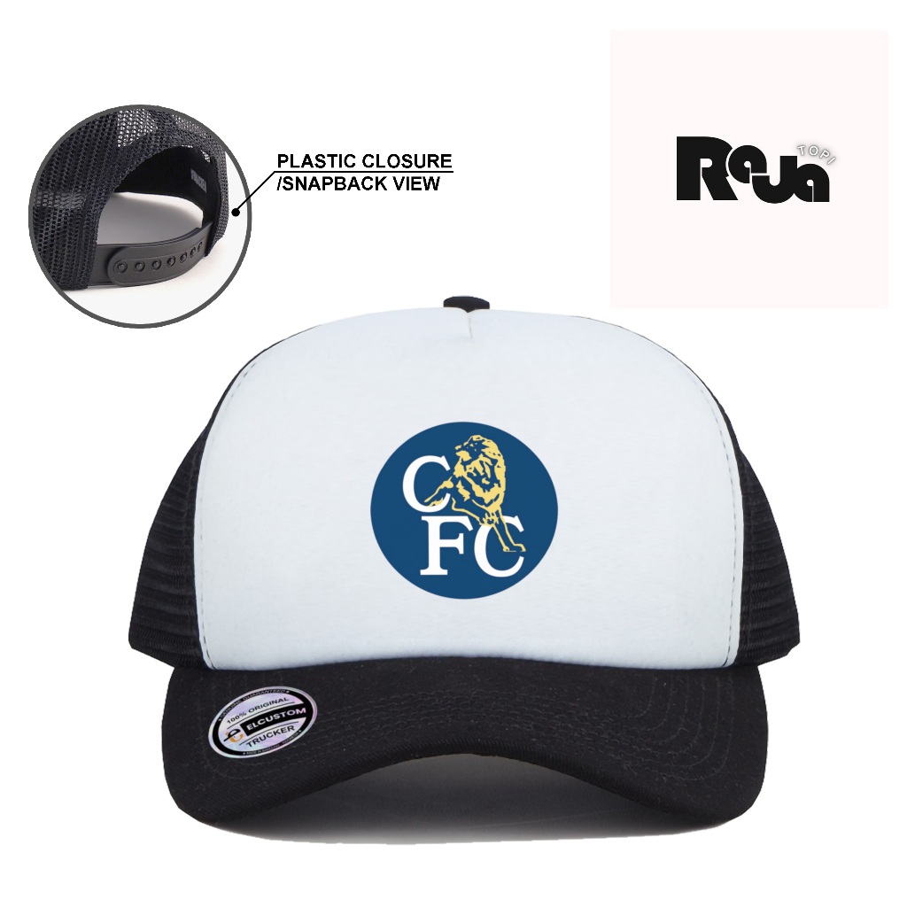 Rajatopi.id - Topi Chelsea FC / Topi Trucker / Topi SNAPBACK/ Topi Culture / Topi Bola / Unisex