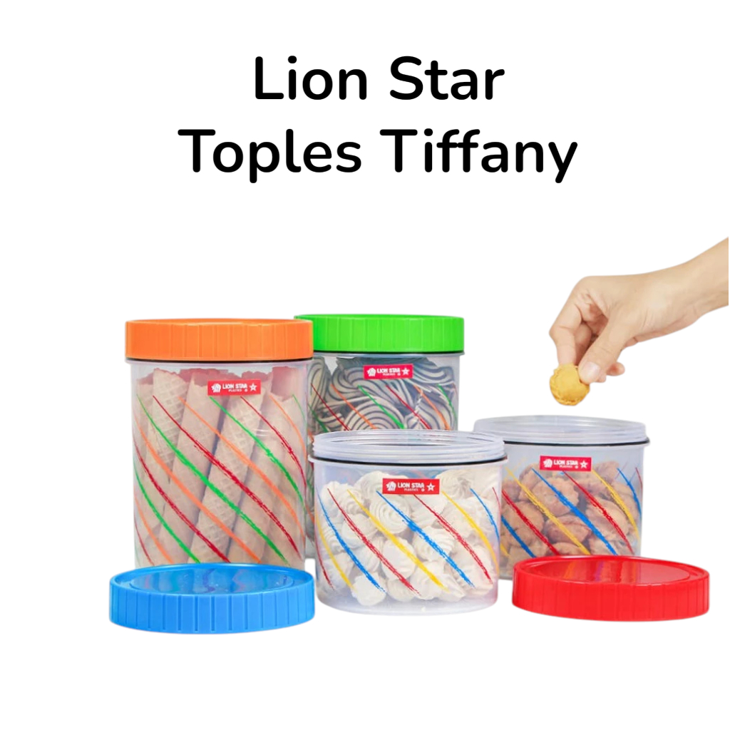 Lion Star Toples Tiffany PT-6 PT 19 Candy Pot Toples Kue Plastik Ukuran Kecil Dan Besar