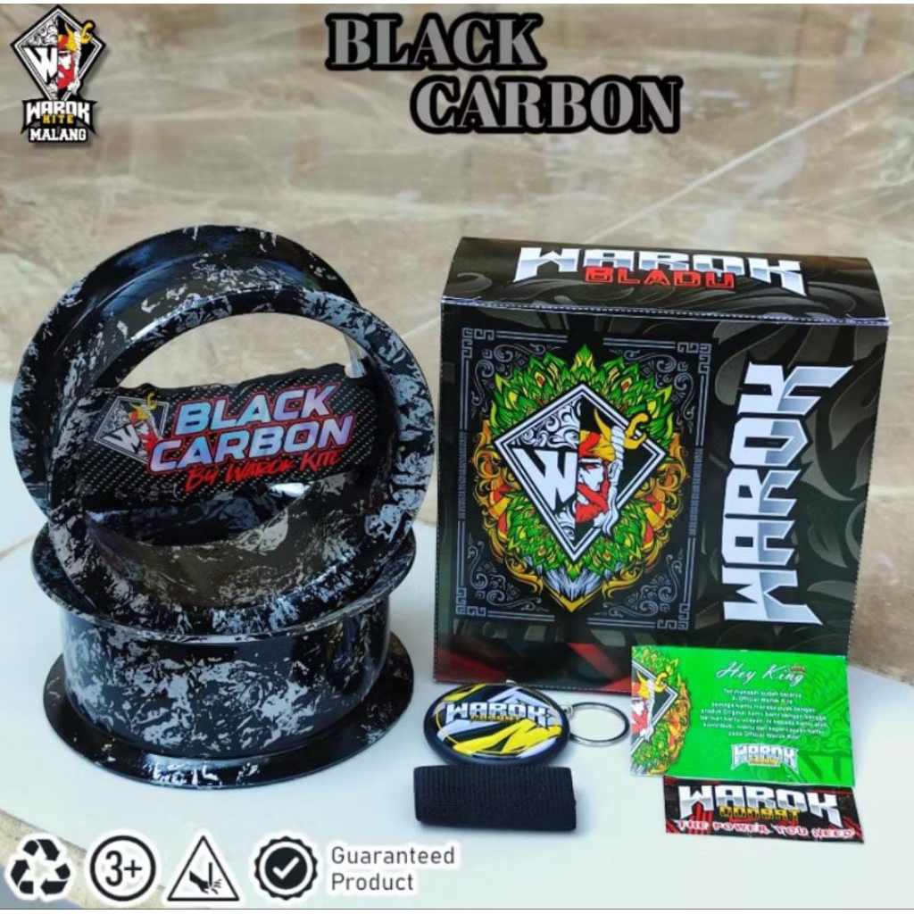 Bladu / Gulungan Layangan motif Black Carbon by Warok Kite