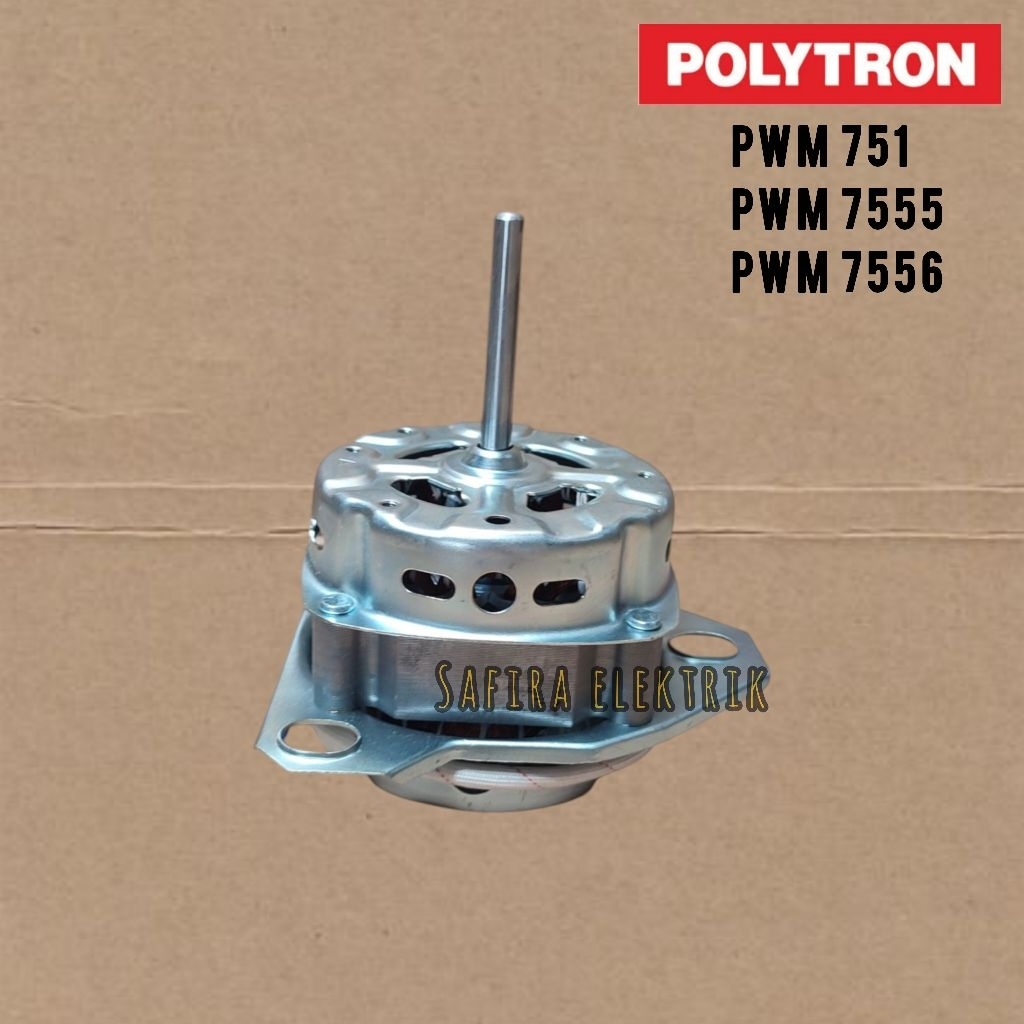 DINAMO WASH POLYTRON 7,5 KG PWM 751 7555 7556 / MOTOR PENCUCI MESIN CUCI 2 TABUNG POLYTRON PWM751 PW