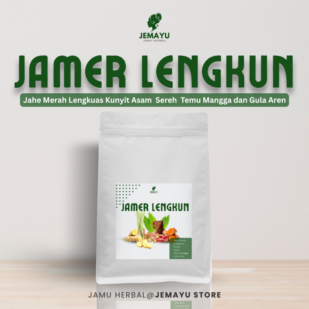 Jamu Jahe Merah Lengkuas Kunyit Sereh Gula Aren Bubuk Murni Alami Herbal