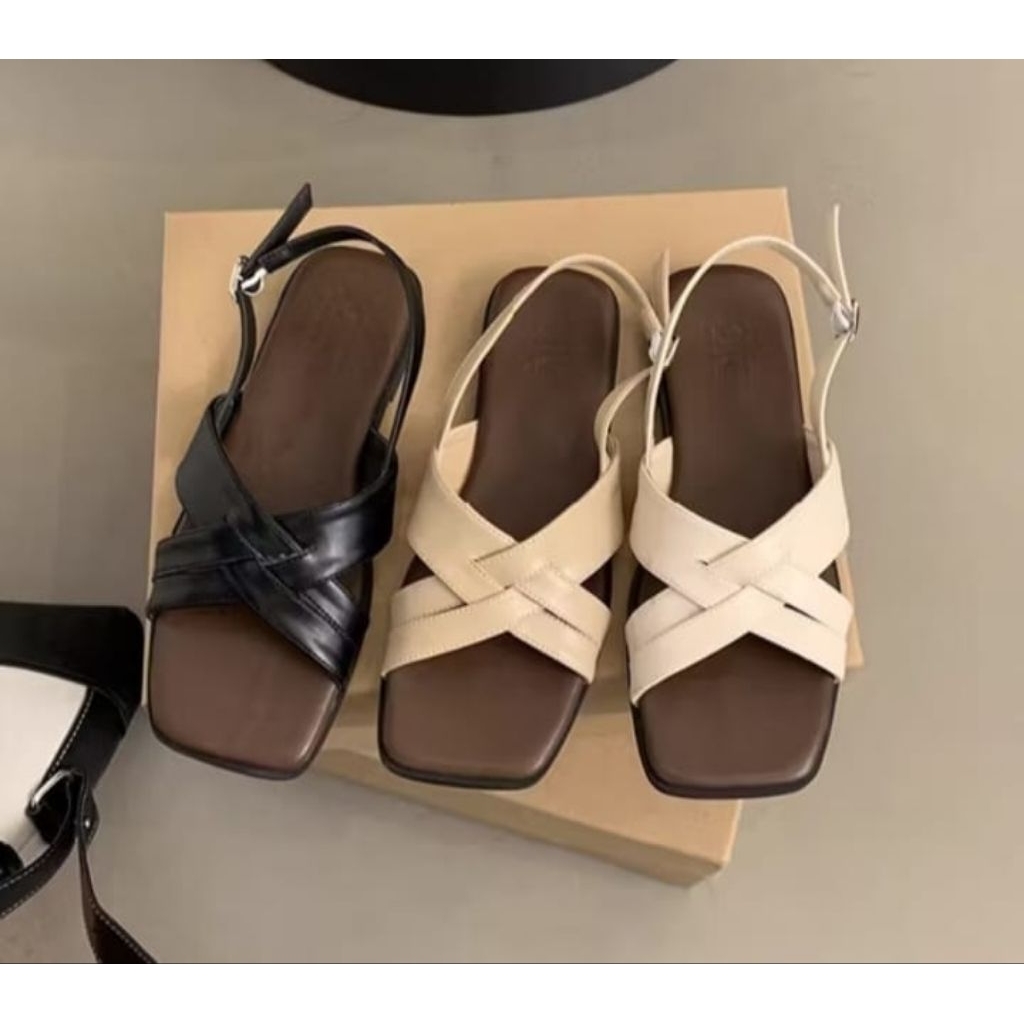 SANDAL WANITA TEPLEK TALI SILANG