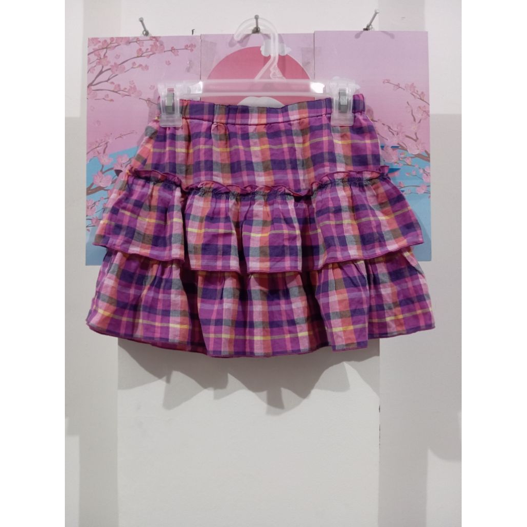 uniqlo mini skirt tartan