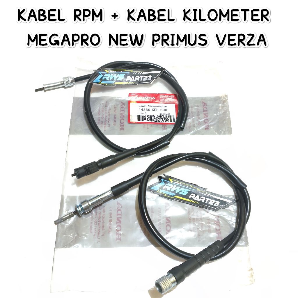 KABEL TALI RPM + KABEL SPEDOMETER SPIDOMETER MEGAPRO NEW PRIMUS VERZA
