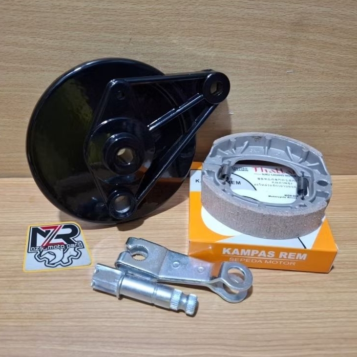 PANEL REM BELAKANG GRAND HITAM/TUTUP TROMOL SET KAMPAS REM/PIRODO+AS PAHA REM HONDA ASTREA STAR PRIM