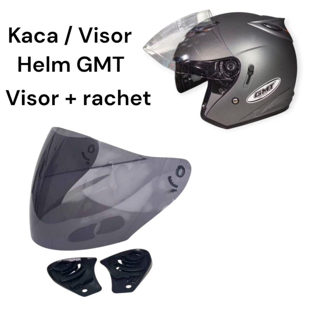 Kaca helm GMT Visor helm GMT Centro gratis rachet