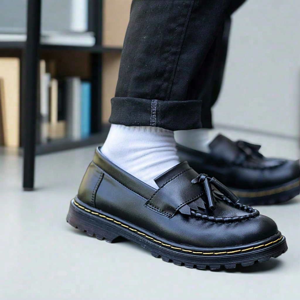 SLAVA - Sepatu Anak Docmart Xray Black Slavakids - Sepatu Anak