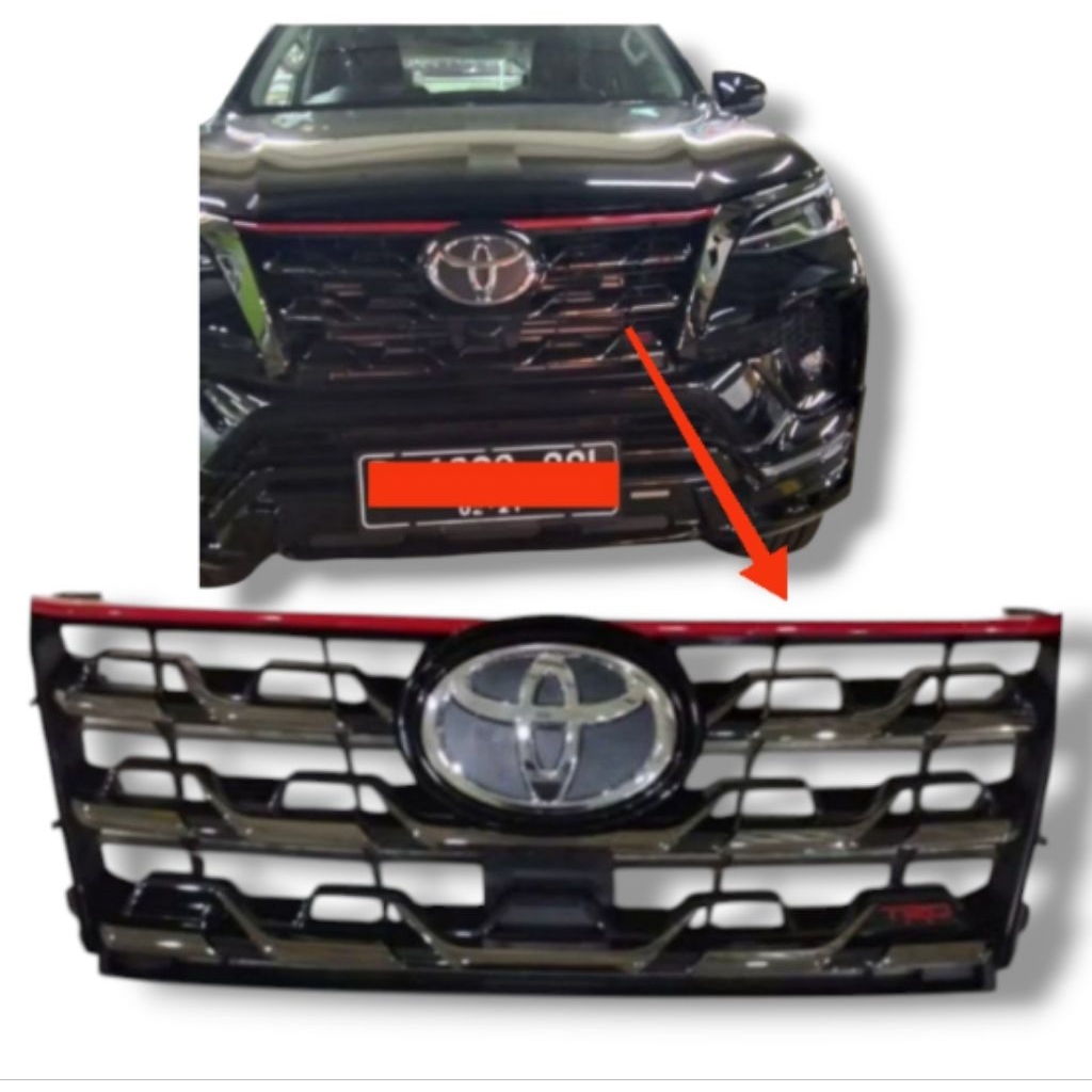 GRILL GRIL FORTUNER FACELIFT TDR 2020 2021 ORIGINAL