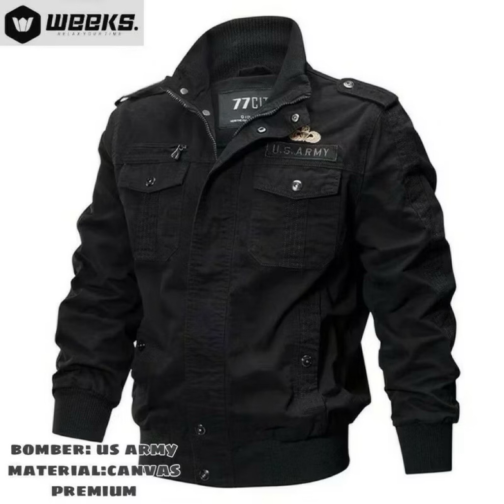 Jaket Canvas Pria Jaket Us Army Jaket Keren Jaket Distro