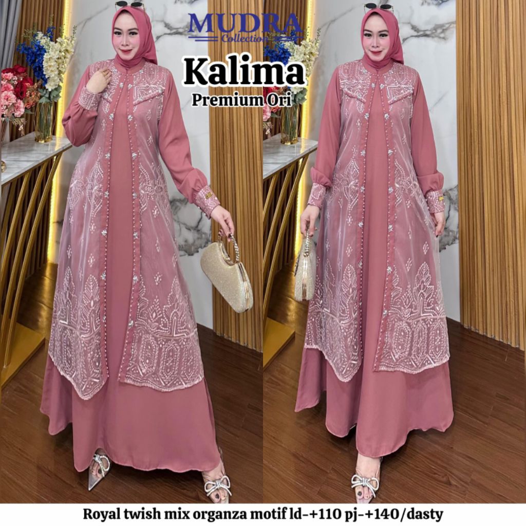 Mudra Collection / Gamis Terbaru / Gamis Wanita / Gamis Premium / Neisya / Kalima / Mudra Hijab