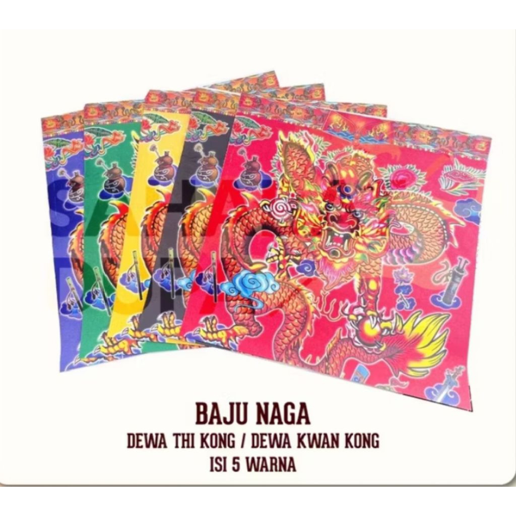 BAJU KERTAS NAGA 5 WARNA