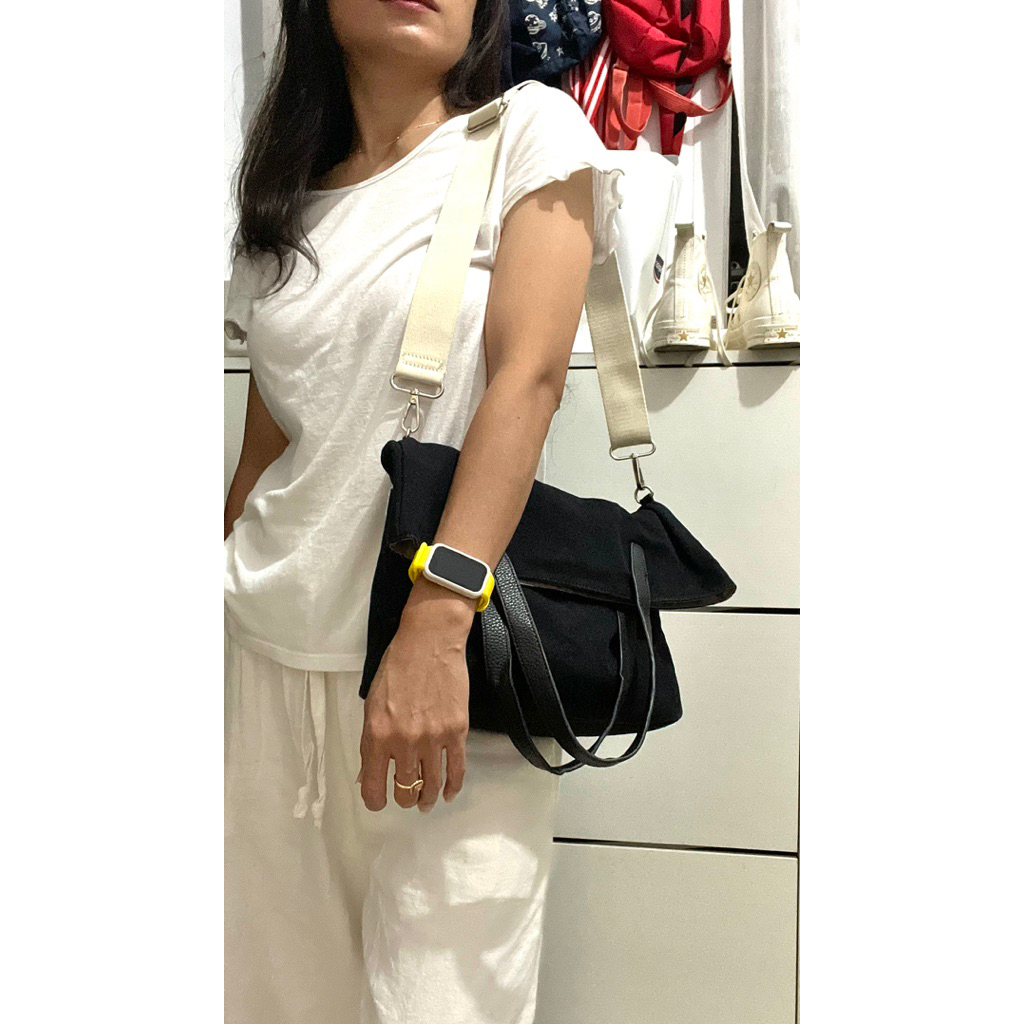 esquire 2in1 tote sling canvas bag