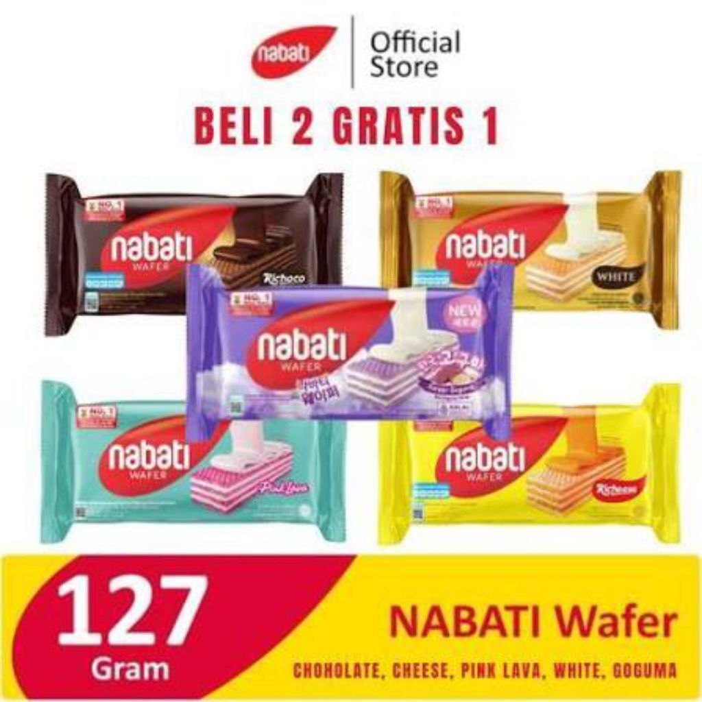 Promo Nabati Wafer All Variant 127g Beli 2 Gratis 1