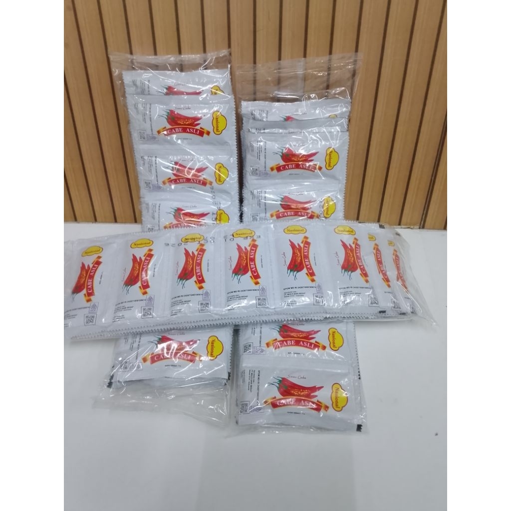 SAUS SAMBAL NASIONAL 1PACK ISI 24PCS / SAMBAL SAUS NASIONAL
