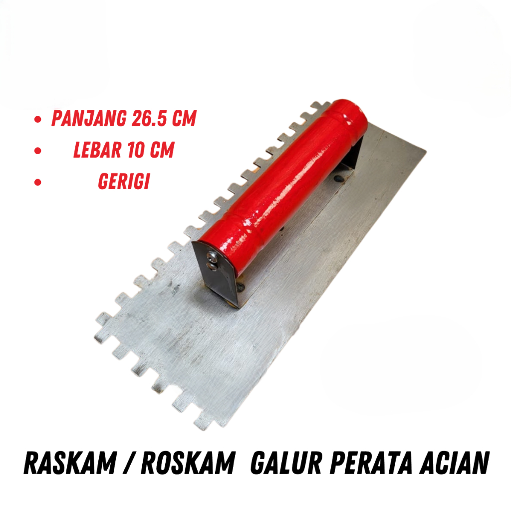 Raskam Baja Gerigi Gagang Kayu