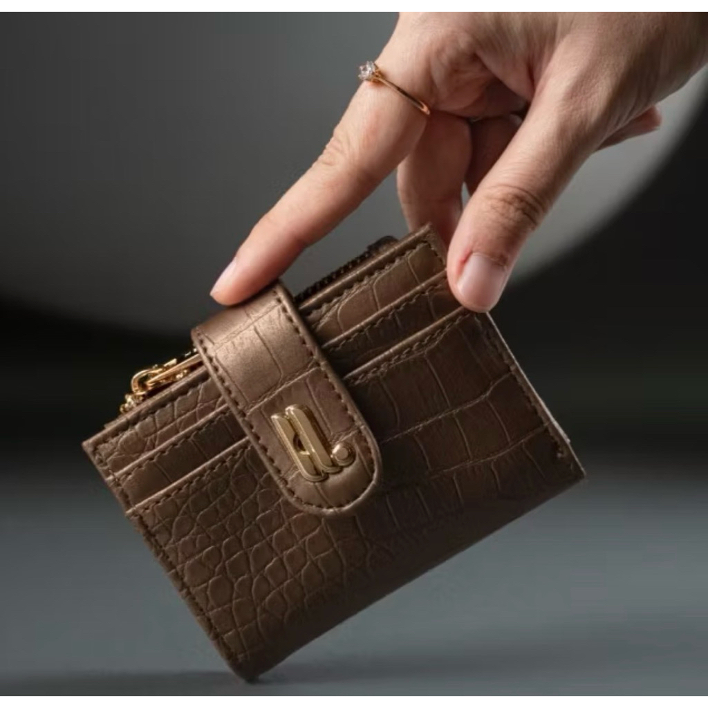 Heylocal Sadie Croco Wallet Warna Bronze | Dompet Wanita