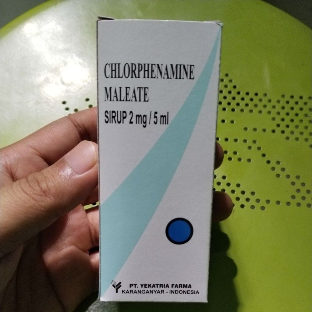 CTM Sirup 60 mL (Untuk Obat Gatal-gatal kulit karena macam-macam Alergi )