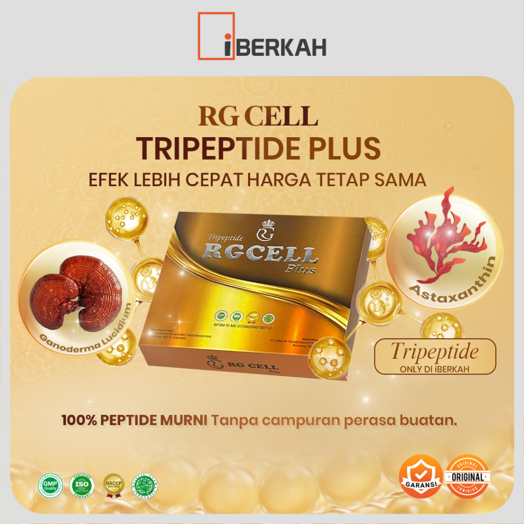 RG Cell Tripeptide Original - 100% Peptide Suplemen Kesehatan Regenerasi Sel Tubuh Anti Diabetes, ka