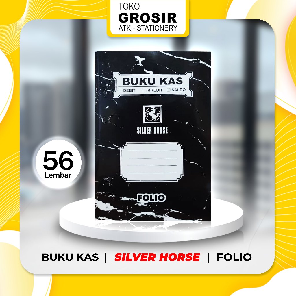 BUKU KAS FOLIO SILVER HORSE/ FOLIO/ 56 LEMBAR/ BUKU KAS FOLIO