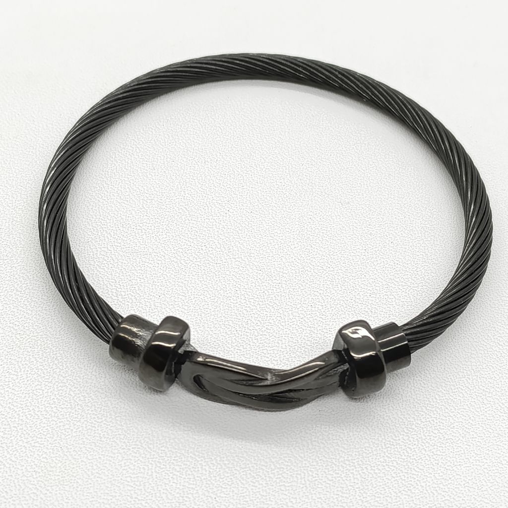 (Grosir) Gelang wanita bangle Stainless steel anyi karat