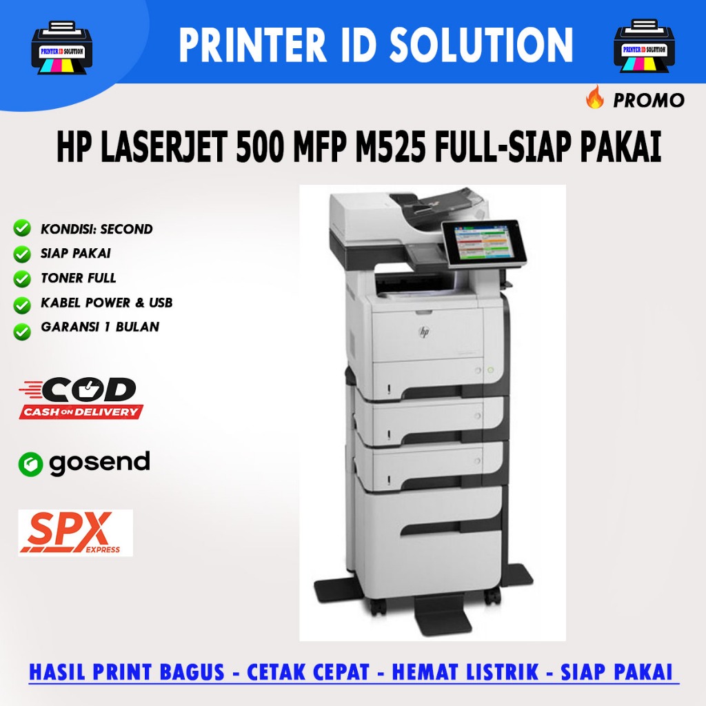 PRINTER  HP LaserJet Enterprise 500 MFP M525 Scan cofy F4