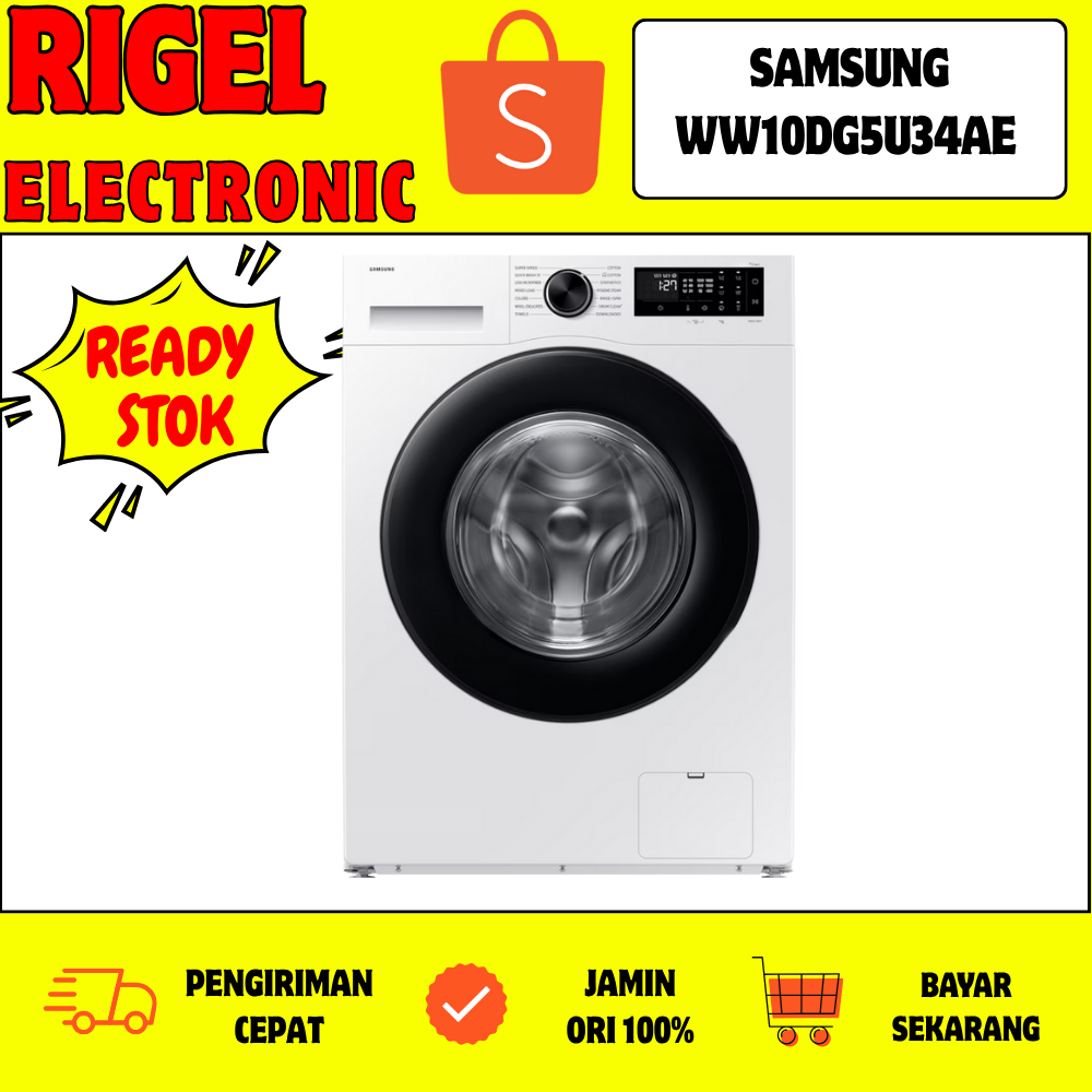 SAMSUNG WW10DG5U34AESE Mesin Cuci Front Loading BESPOKE AI 10KG