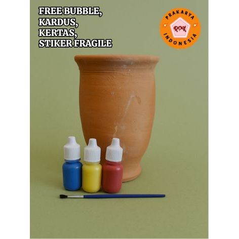 Vas bunga Tanah liat Paket mewarnai