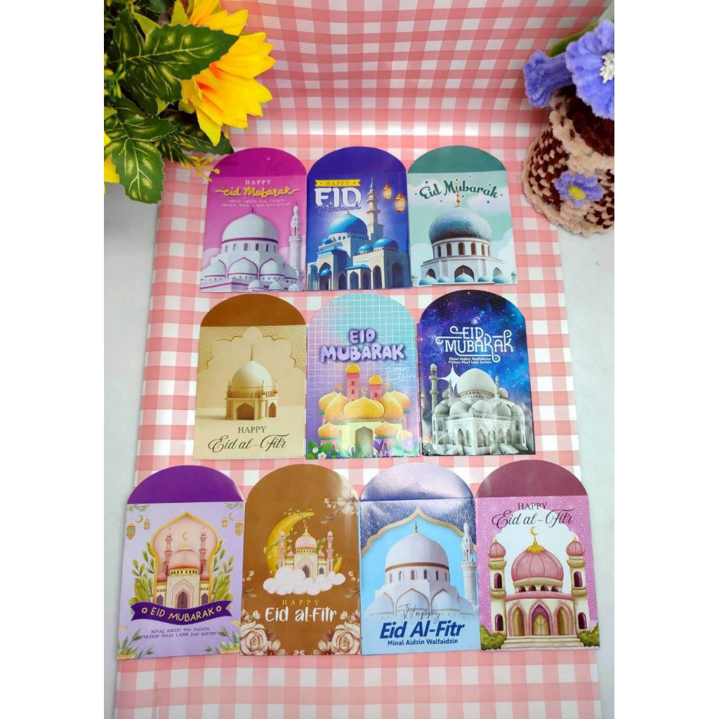 1/2kg Amplop Lebaran Motif Amplop Lebaran Medium Amplop Lebaran motif masjid Amplop Karakter