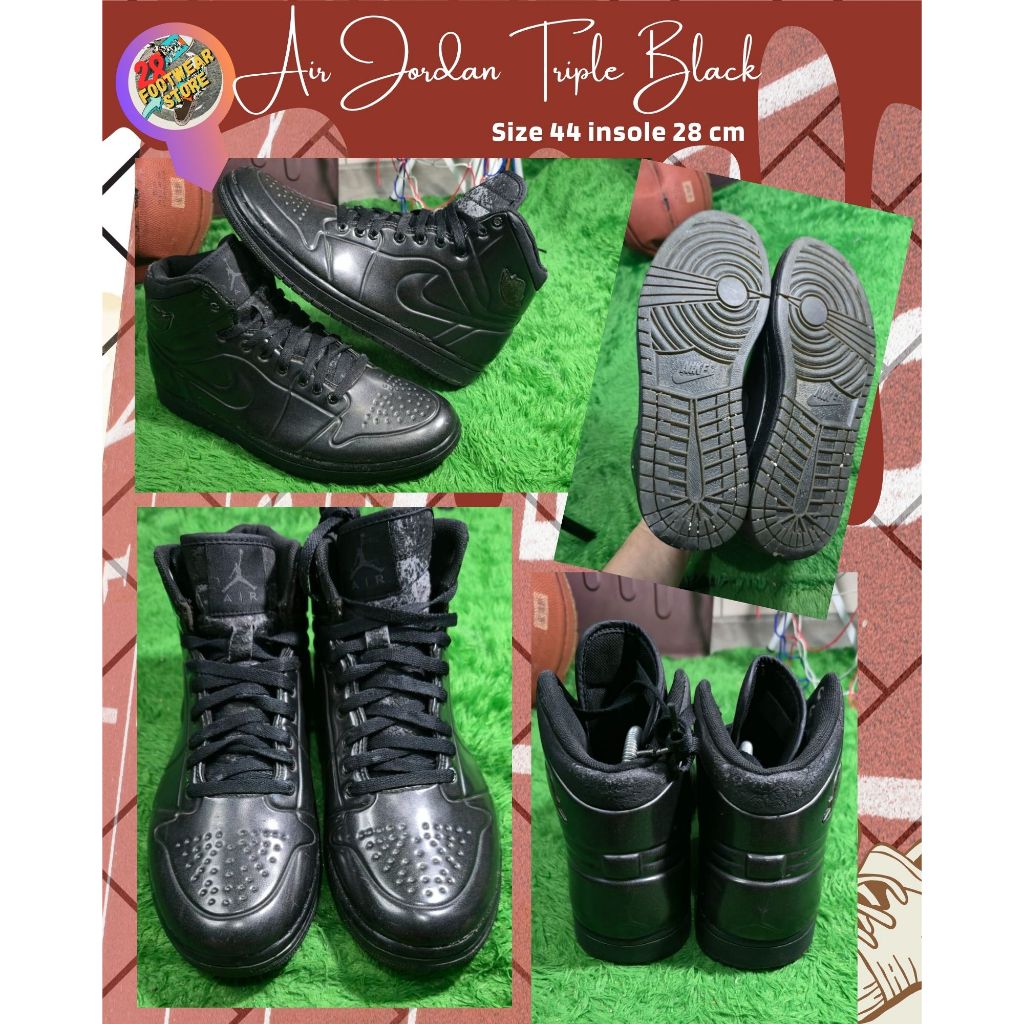 Sepatu Basketball/Badminton/Running Size 44 insole 28cm - minus (Baca Deskripsi)