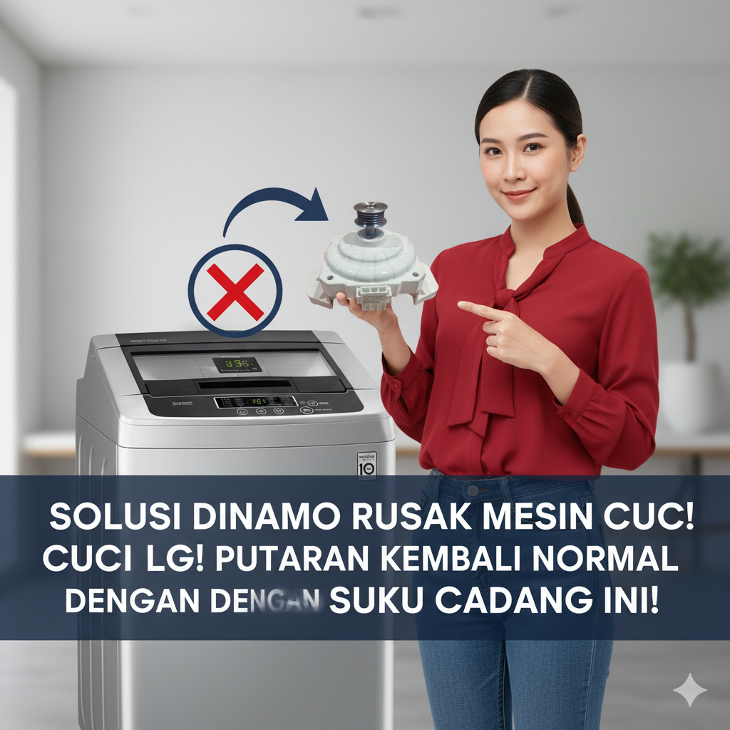Dinamo mesin cuci LG smart inverter 1 tabung WDC0150Y1M