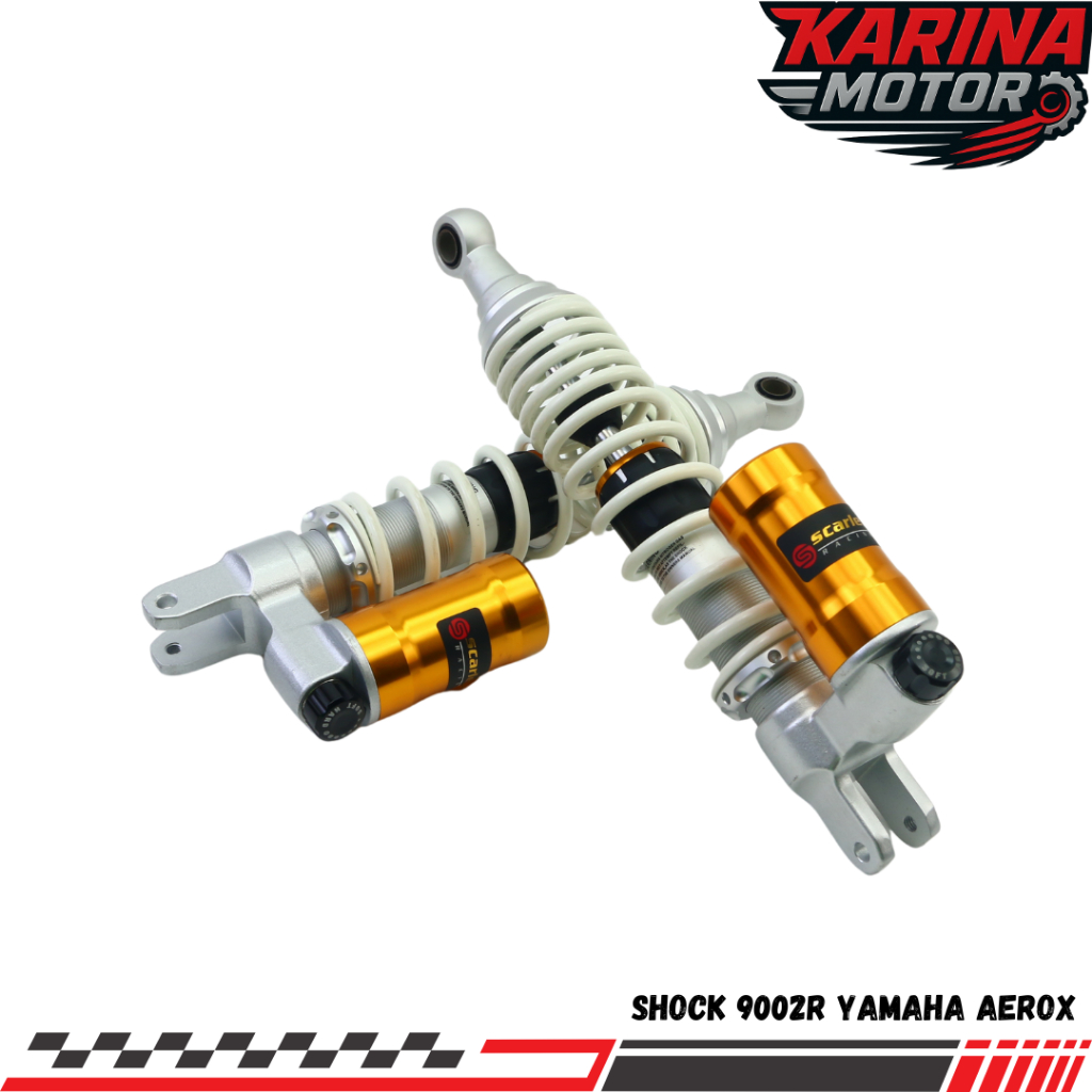 Shockbreaker Belakang  Aerox Tabung Bawah  9002R ORIGINAL Scarlet Racing