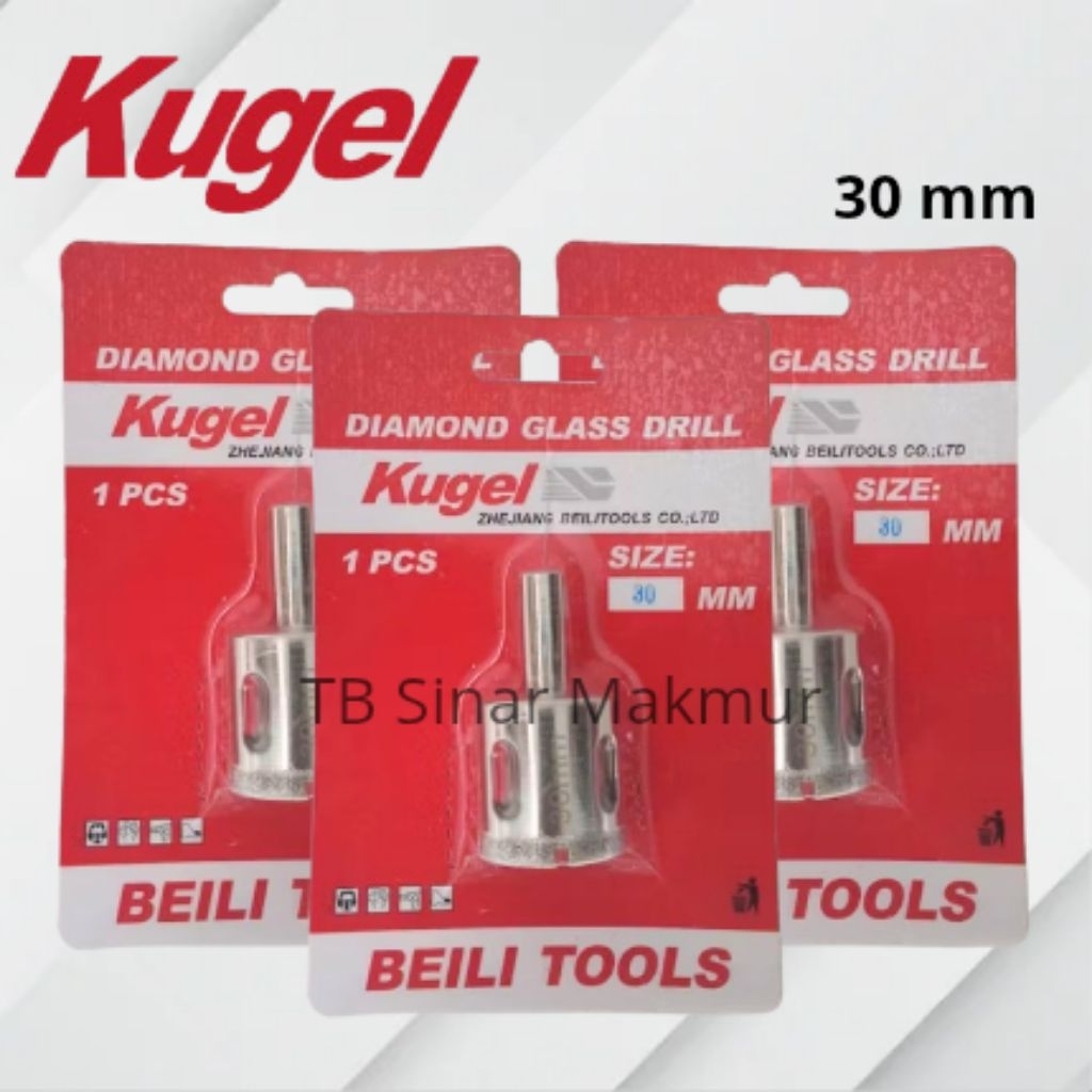 Kugel Diamond Core For Glass 30 mm - Mata Bor Hole Saw Kaca 30 mm