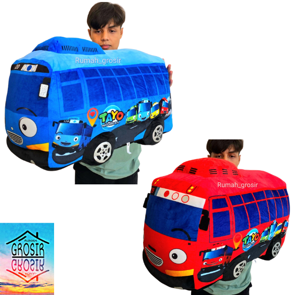 (Rumah Grosir) Boneka Tayo Jumbo Besar Printing Model Baru