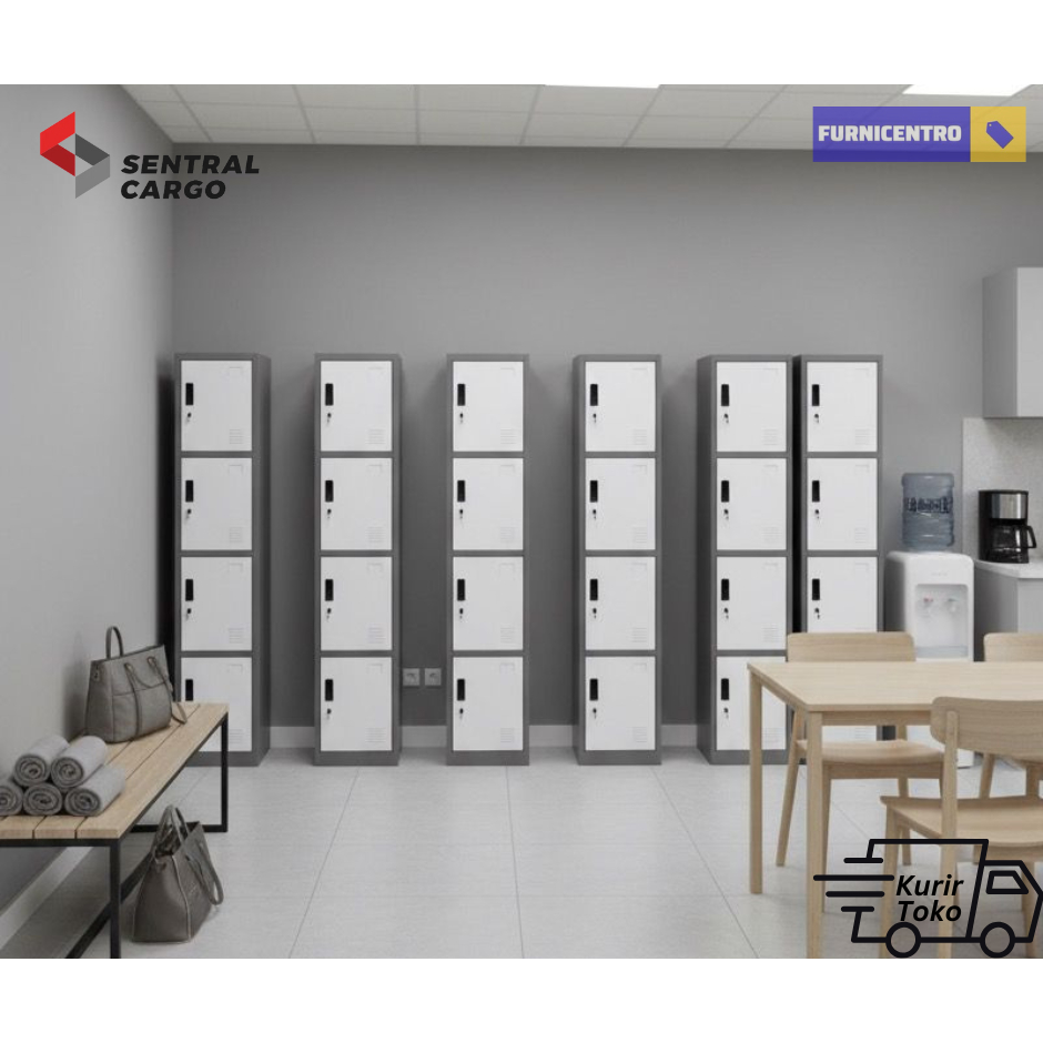 Loker Besi 4 Pintu / Lemari Besi 4 Pintu
