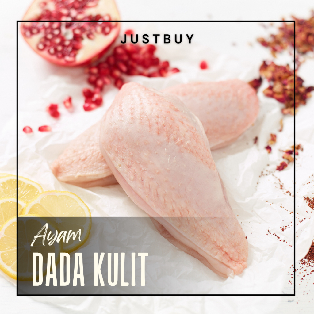 daging dada kulit fillet ayam / boneless dada kulit