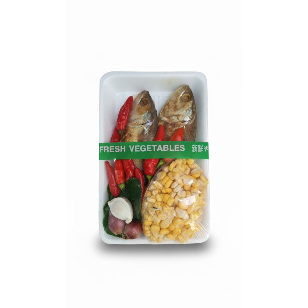 paket ikan asin peda dan jagung