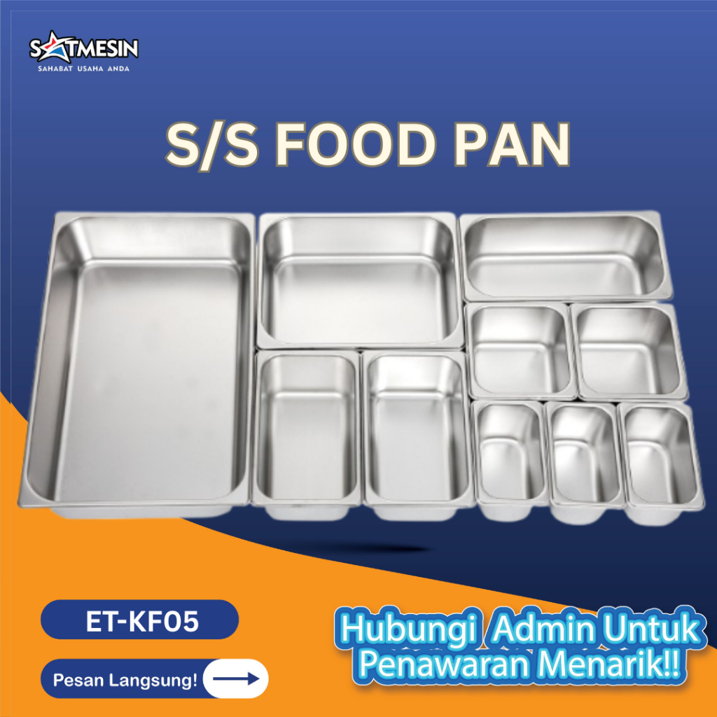 S/S FODD PAN GASTRONOM PAN STAINLESS STELL FOOD PAN