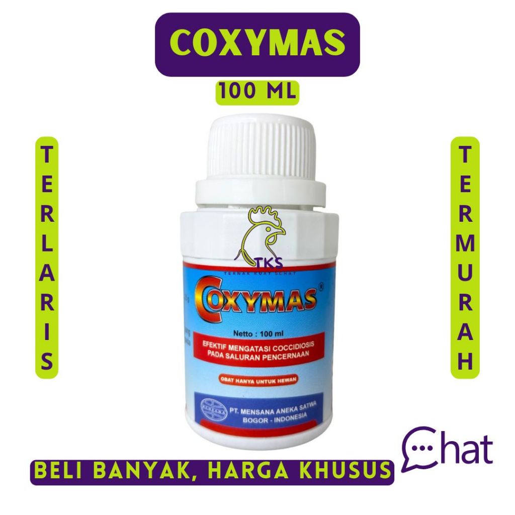 COXYMAS 100ML - Obat Ayam Berak Darah Cocci Pencernaan Hewan Unggas Ayam Coccidiosis