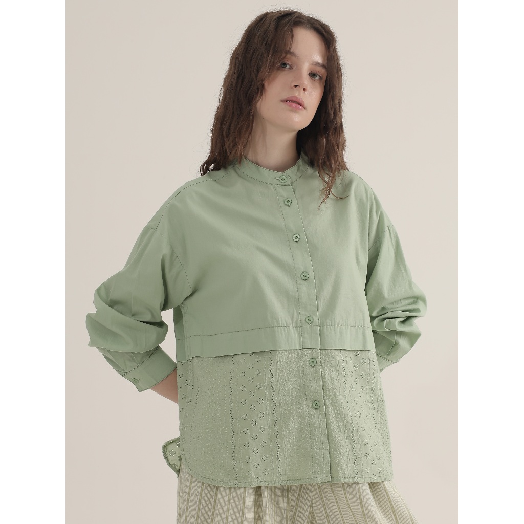 EXIT Mireya Blouse |Kemeja Wanita - Atasan Lengan Panjang