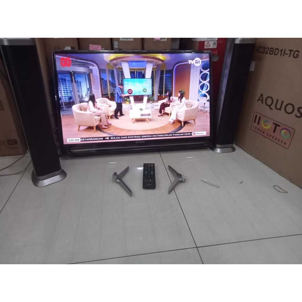 TV LED Sharp 32 Inch HD Digital TV HDMI USB DVBT-T2 Kondisi bekas masih segel seperti baru 4460F