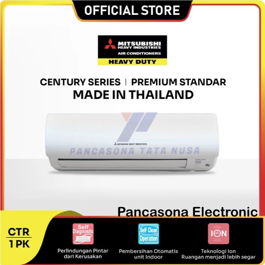Mitsubishi Heavy Industries Ac 1 PK Standar Premium SRK09CTR-S3 White